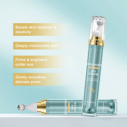 RollerbalCollagen Eye Cream -Alcohol-Free, Long-Lasting Hydration& Deep Protection,